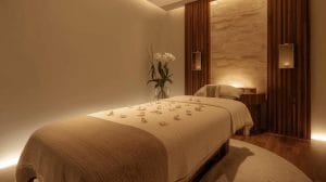 Professional therapist providing a detox and rejuvenation body massage in a luxury spa in Dhaka.